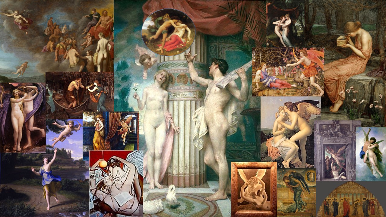 Patchwork of paintings