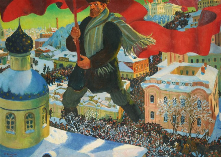 Kustodiev The Bolshevick