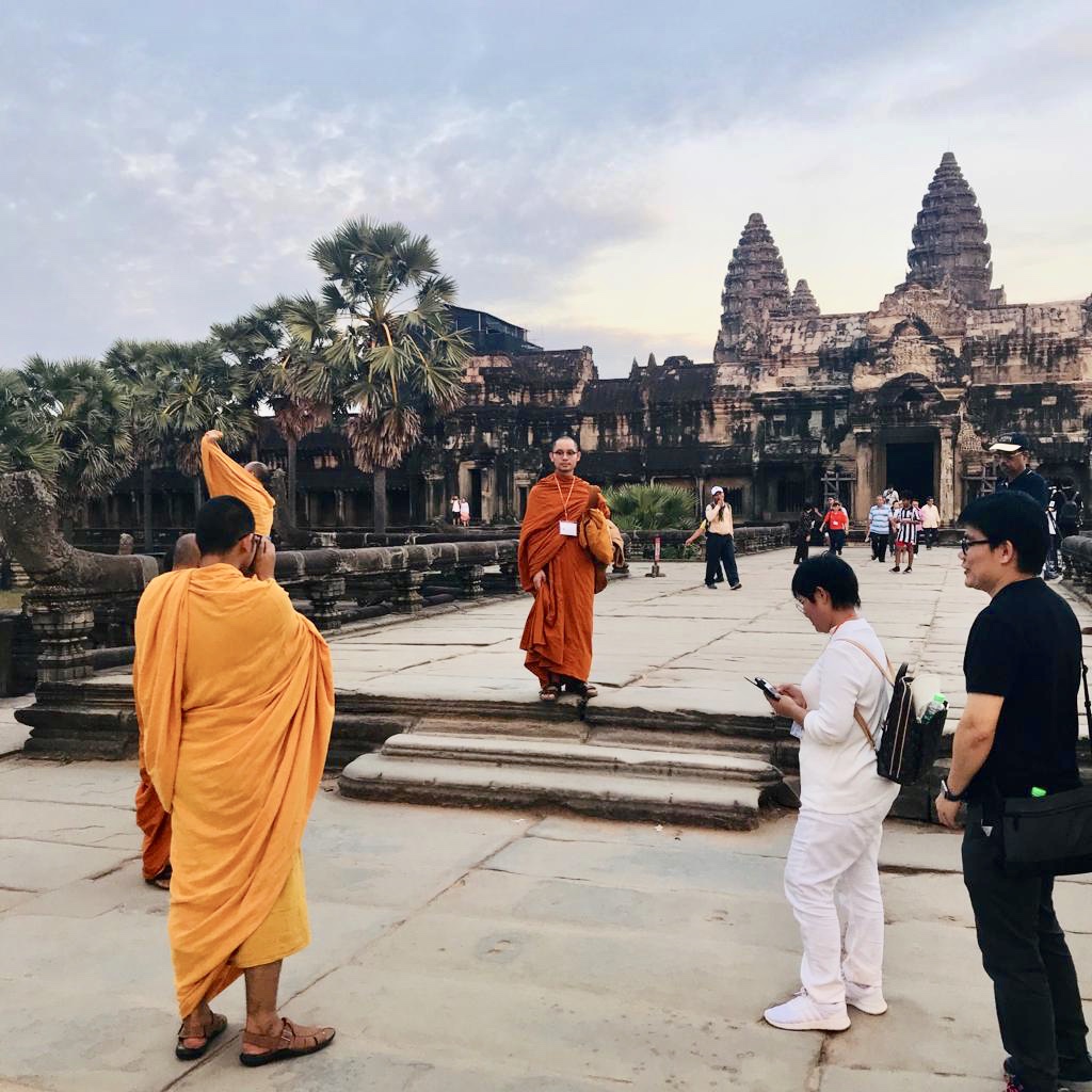 Monk at Angkor Wot 2018