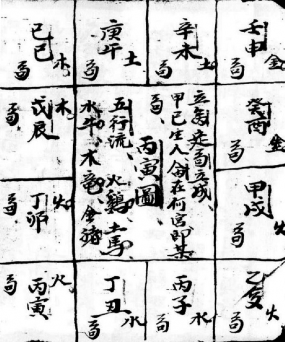 A horoscope from the Tử Vi Đẩu Số 紫微斗數 (Institute of Han-Nom Studies,