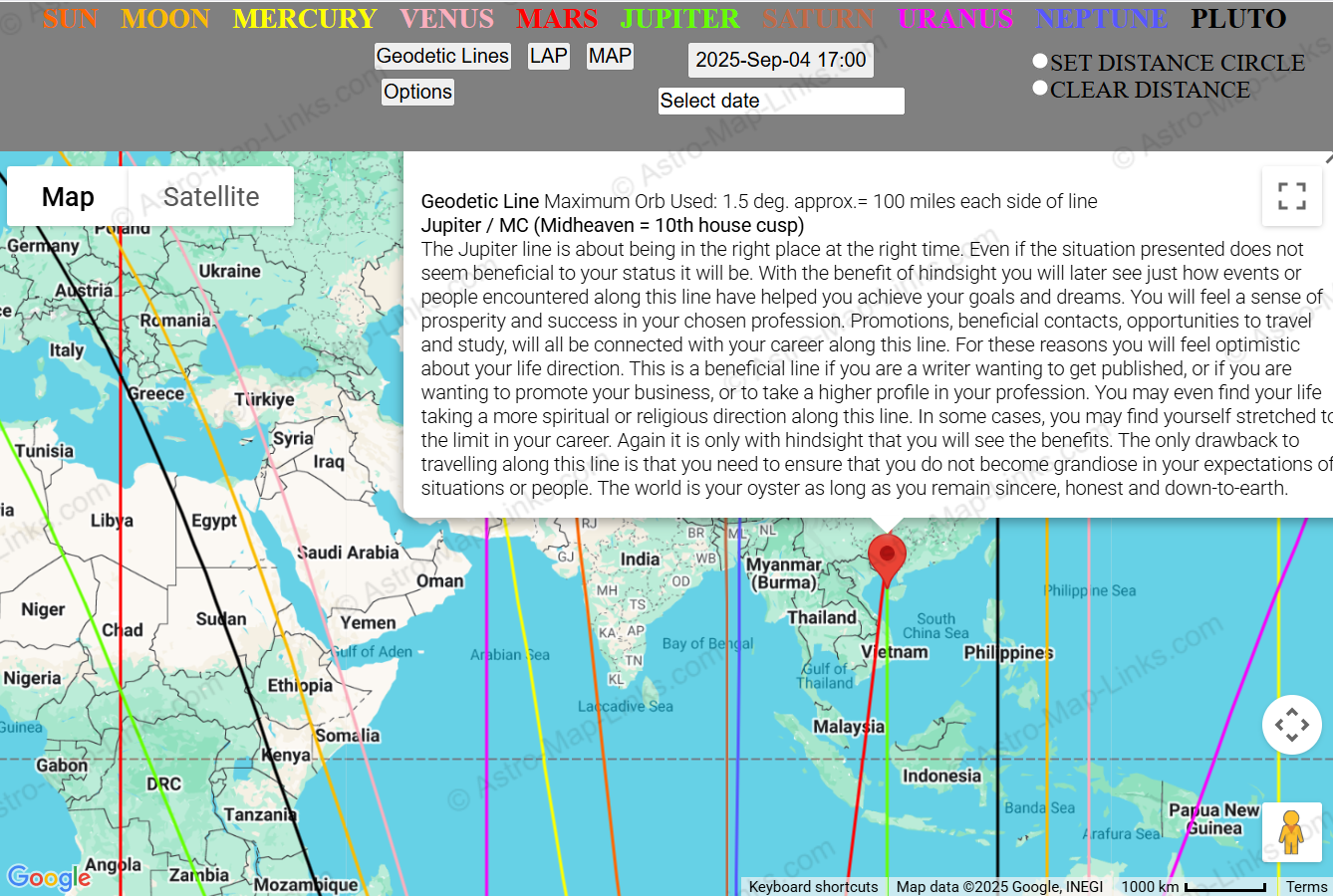 Jupiter over Vietnam
