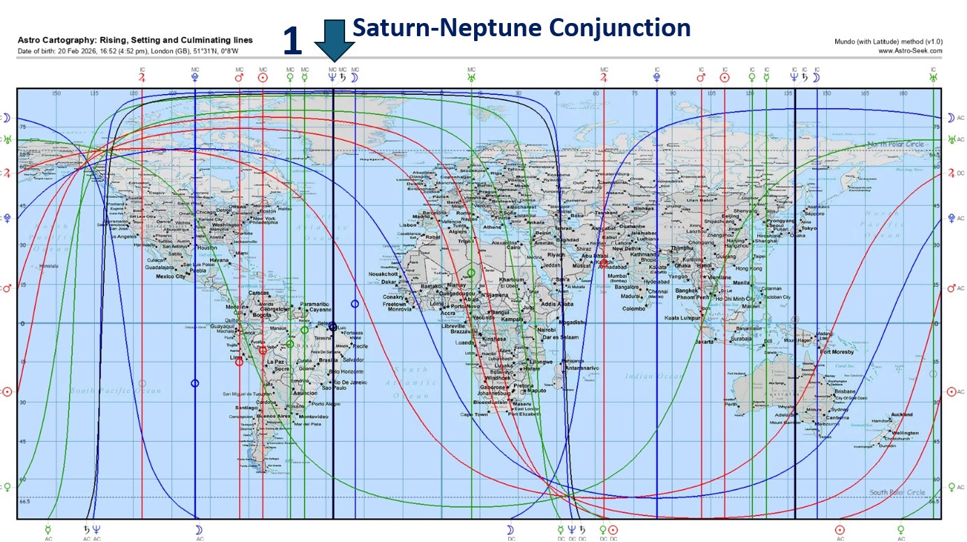 Astro Map Saturn Neptune Conjunction